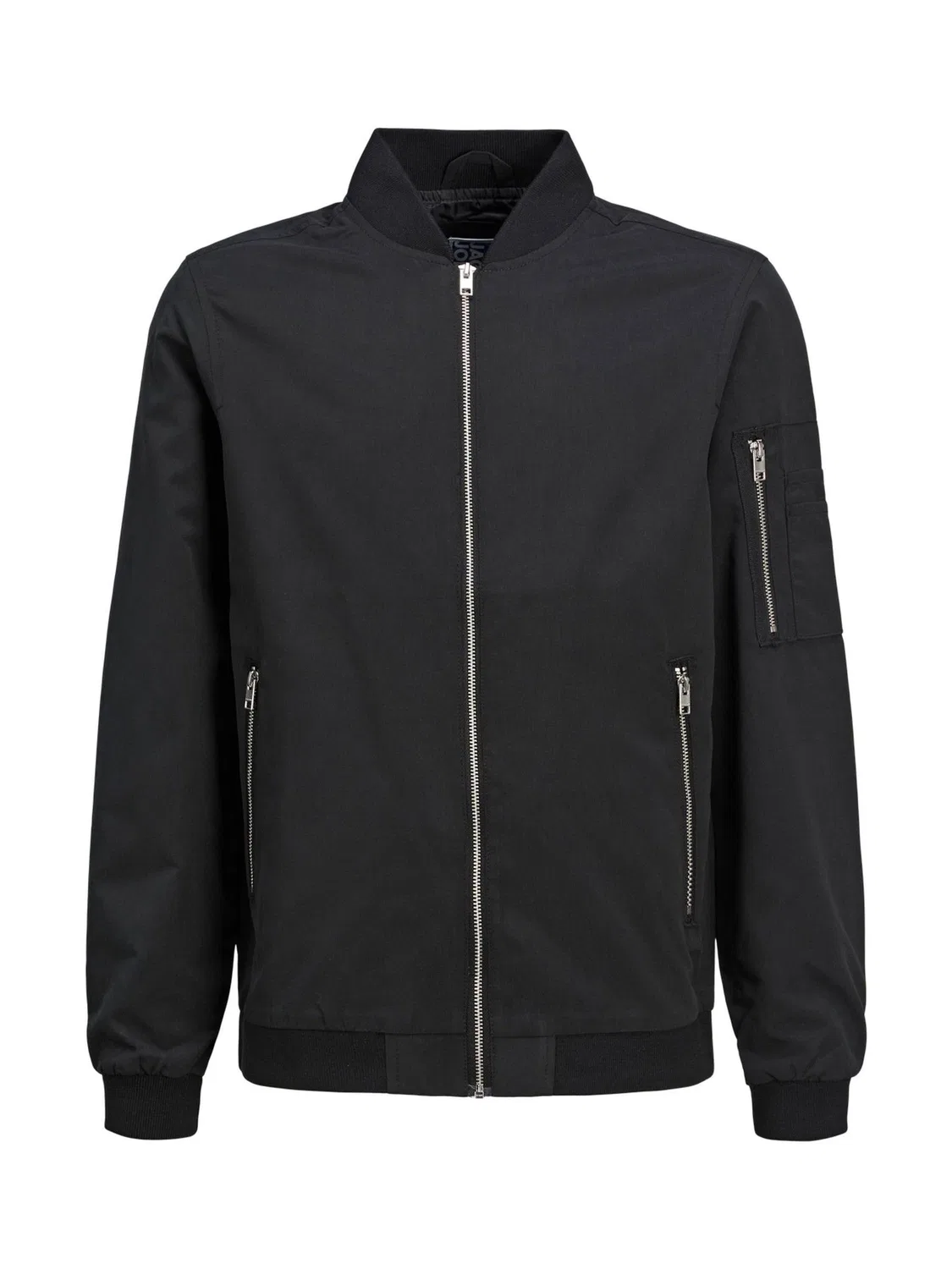 Бомбер легкий JACK & JONES JUNIOR, черный — фото 4