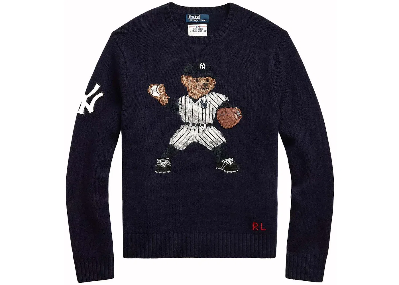 Детский свитер с принтом Sweater Polo Ralph Lauren, Bear Navy Combo
