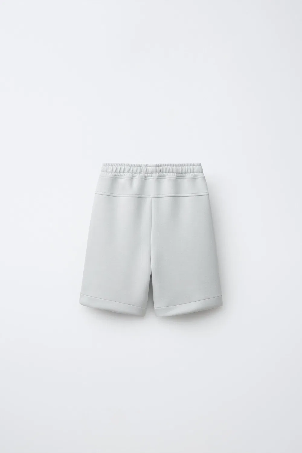 Спортивные шорты-бермуды с логотипом ZARA, Pearl Grey — фото 2