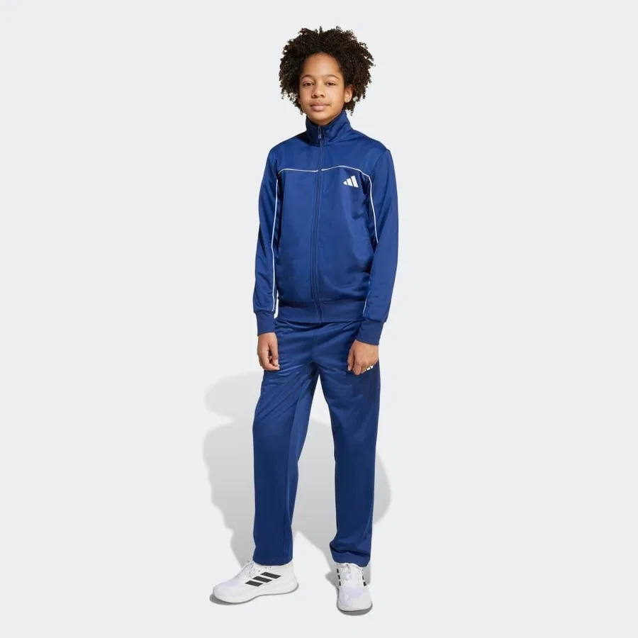 Детский спортивный костюм с принтом JX8746 J Cp Tr Ts adidas, Темно-синий