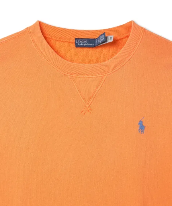 Флисовый пуловер с воротником-стойкой, W Polo Ralph Lauren, оранжевый — фото 3