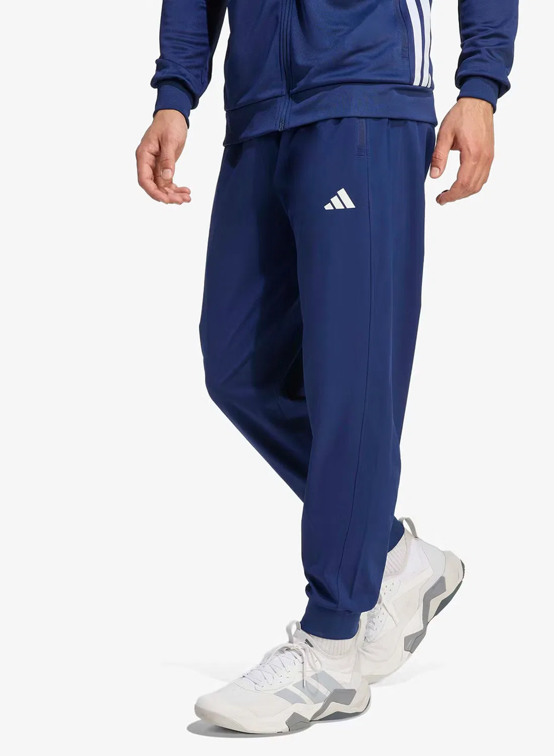 Штаны спортивные с технологией Climacool Workout Essentials Flex Adidas, темно-синий