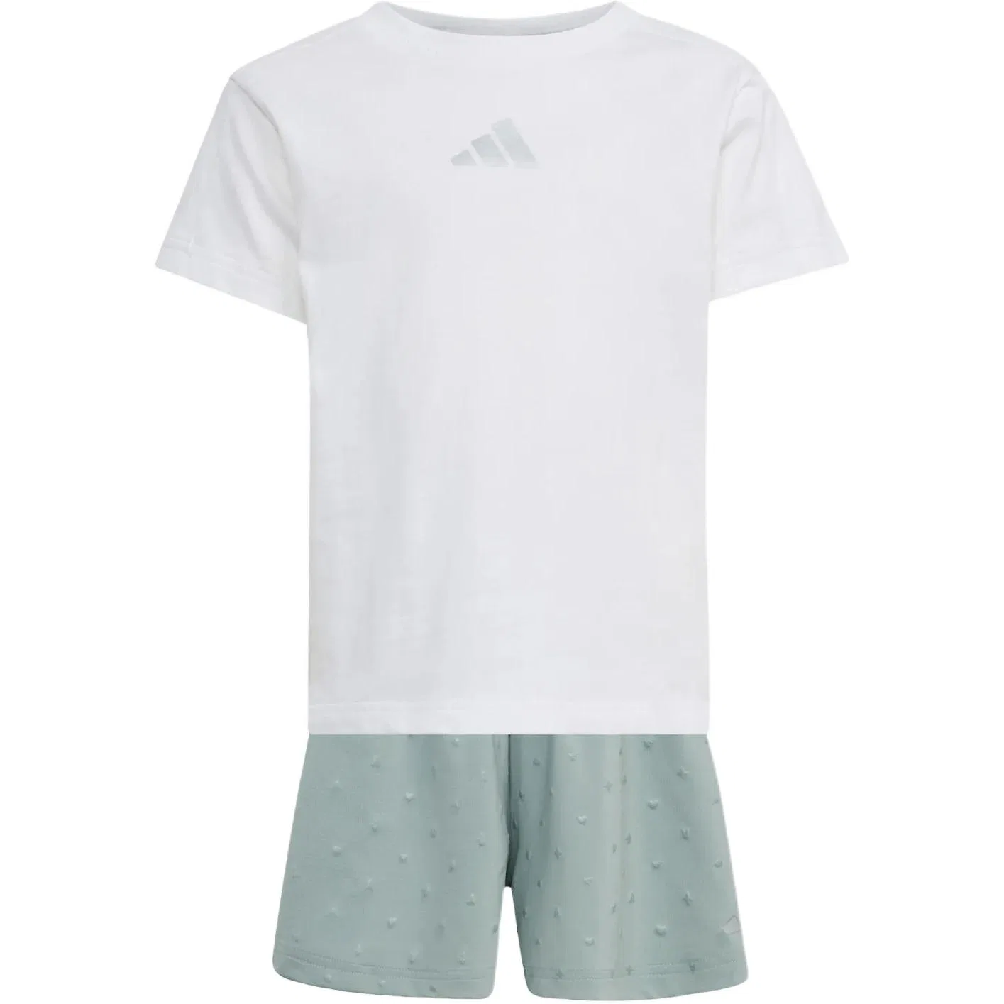 Детский комплект спортивной одежды Adidas, White + Light Green