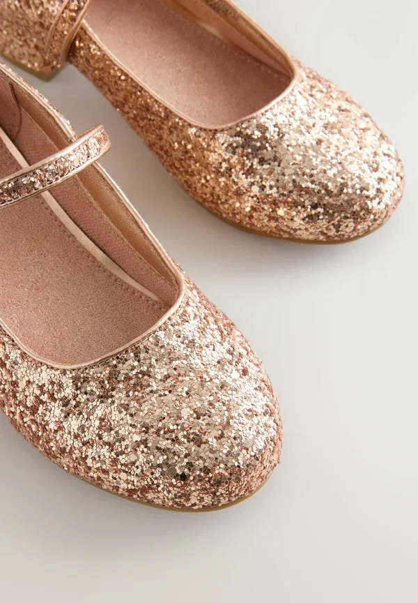 Туфли с каблуком Regular Fit Mary Jane Next, Rose Gold, розовый — фото 3