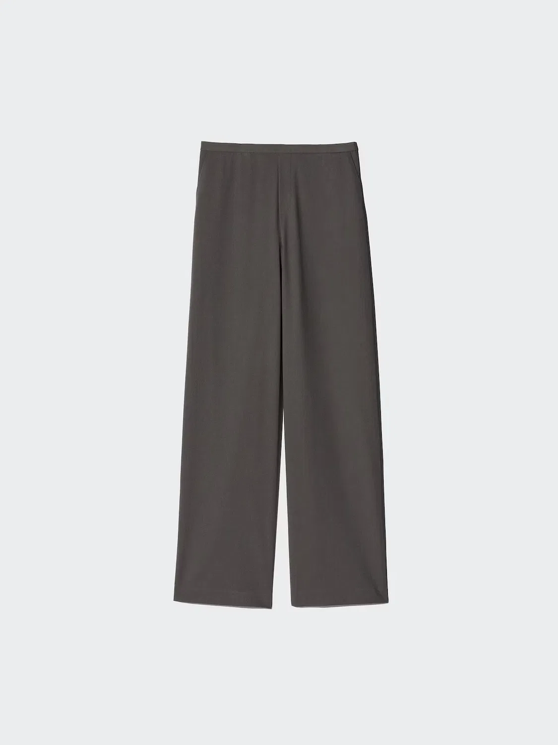 Брюки Uniqlo smart easy / удлиненные, удобные, черный — фото 2