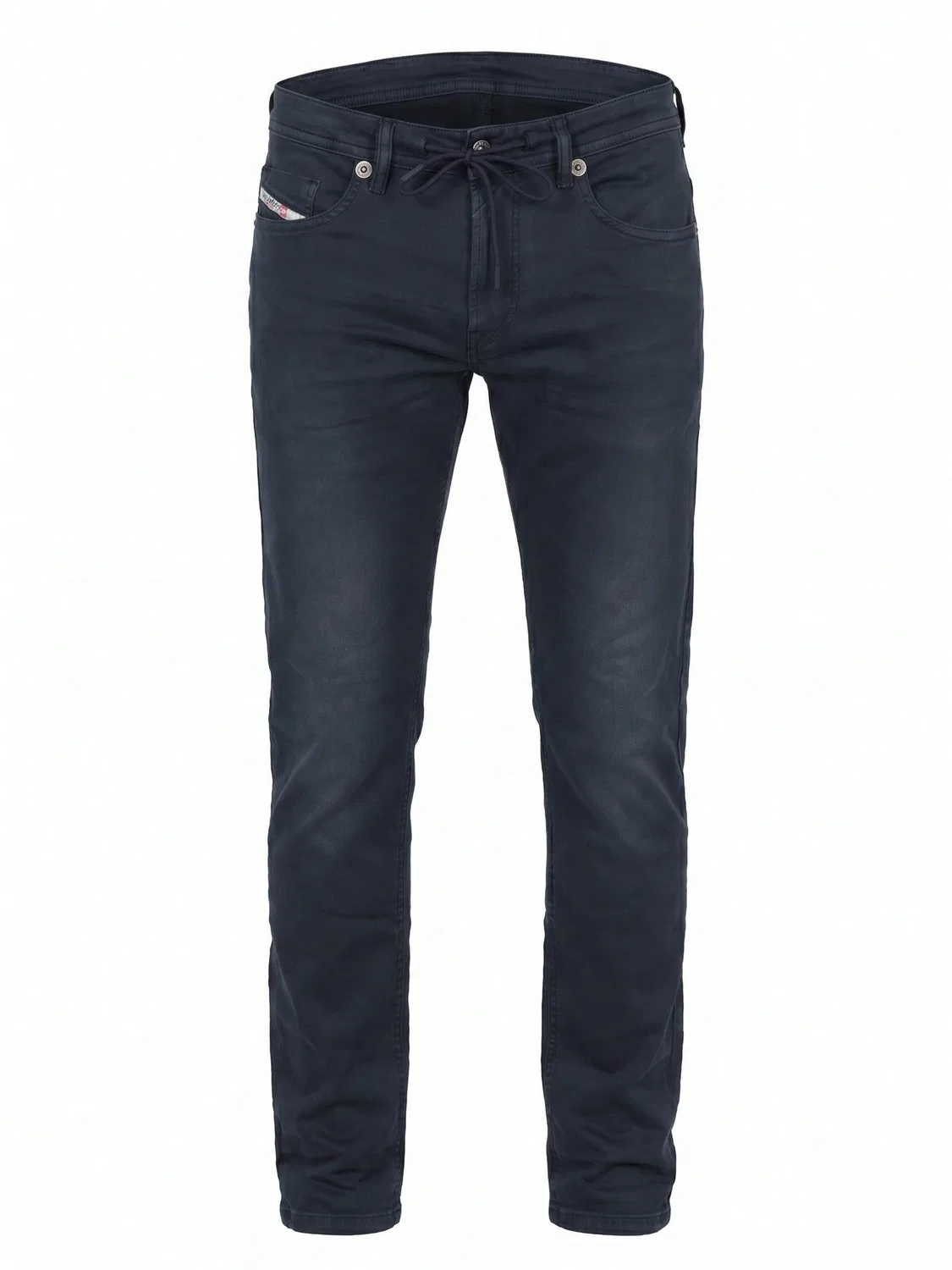 Джинсы узкого кроя Diesel THOMMER JOGGJEANS Superstretch & Supersoft темно-синего цвета