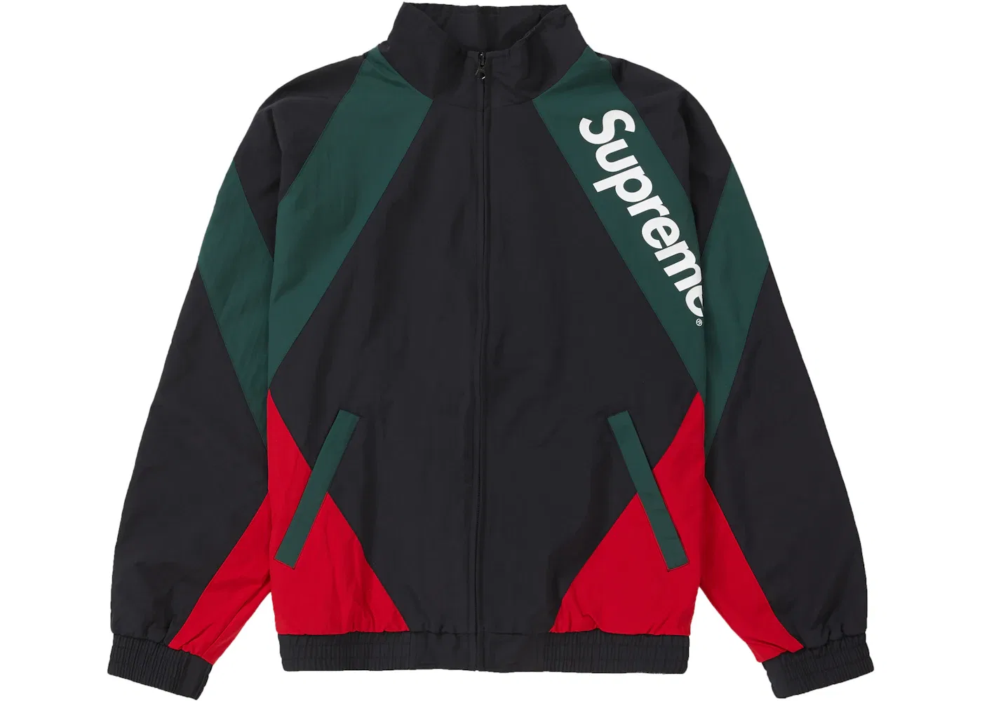 Мужская куртка с панелями Supreme Track Jacket, Black