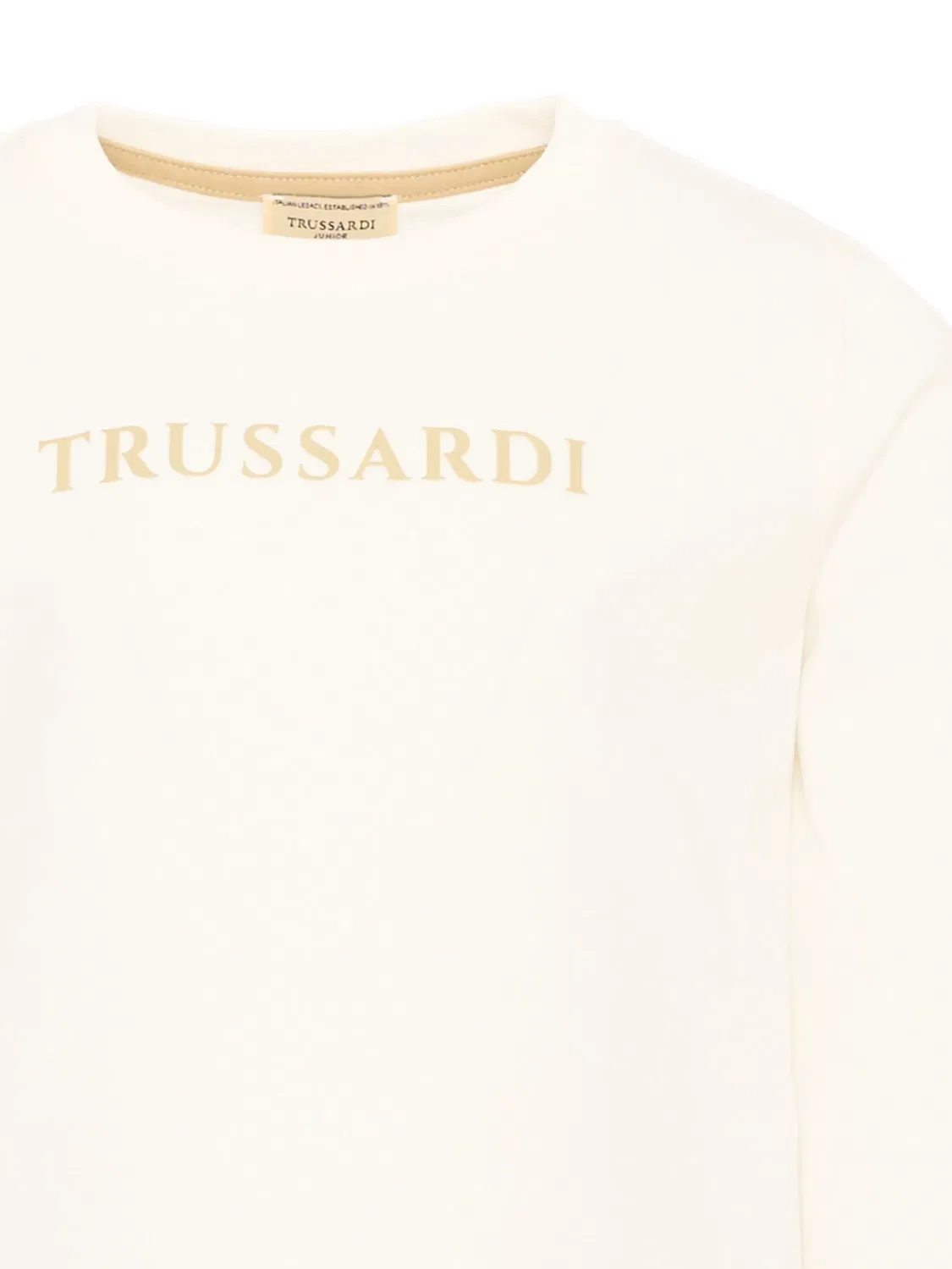 Футболка хлопковая Trussardi, нейтральные — фото 2