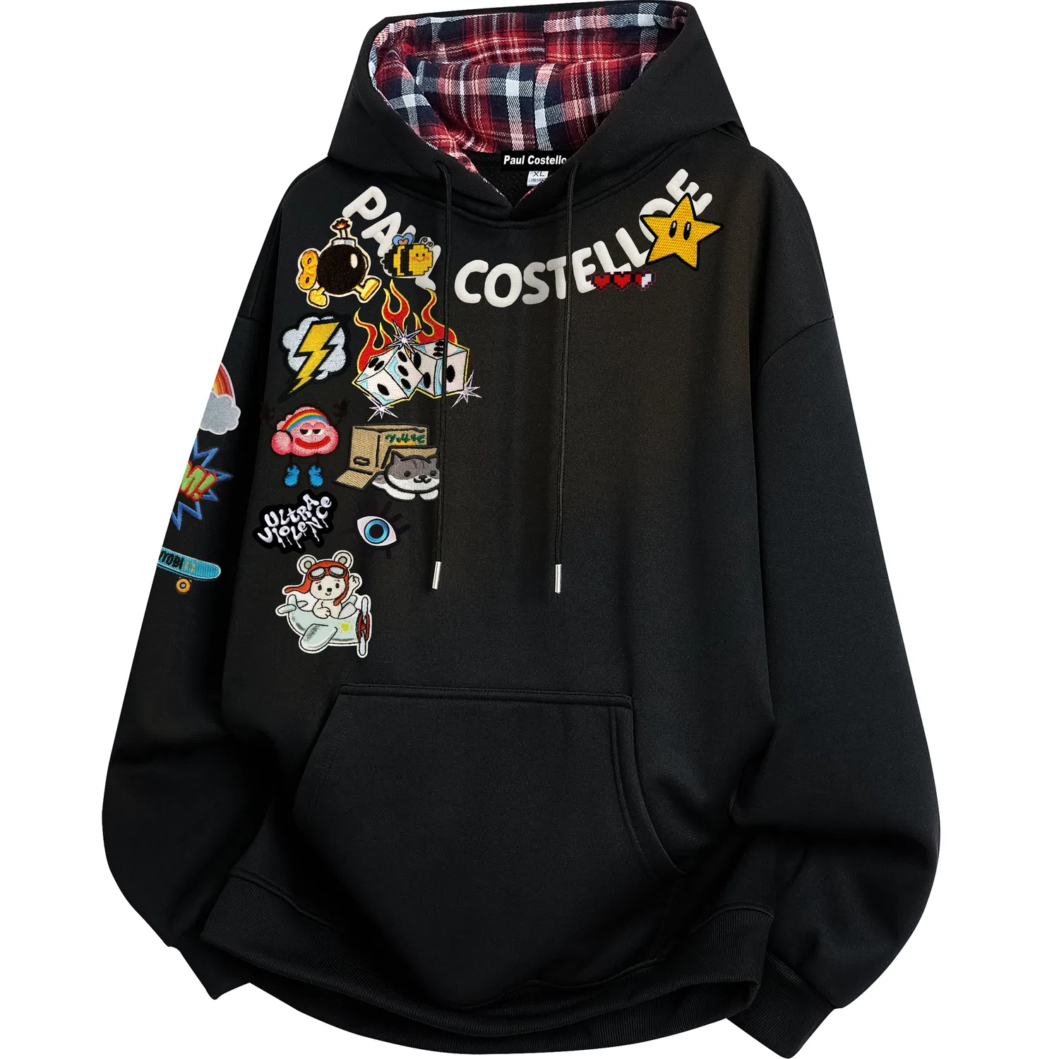Детский свитшот унисекс с флисовой подкладкой Paul Costelloe, Black