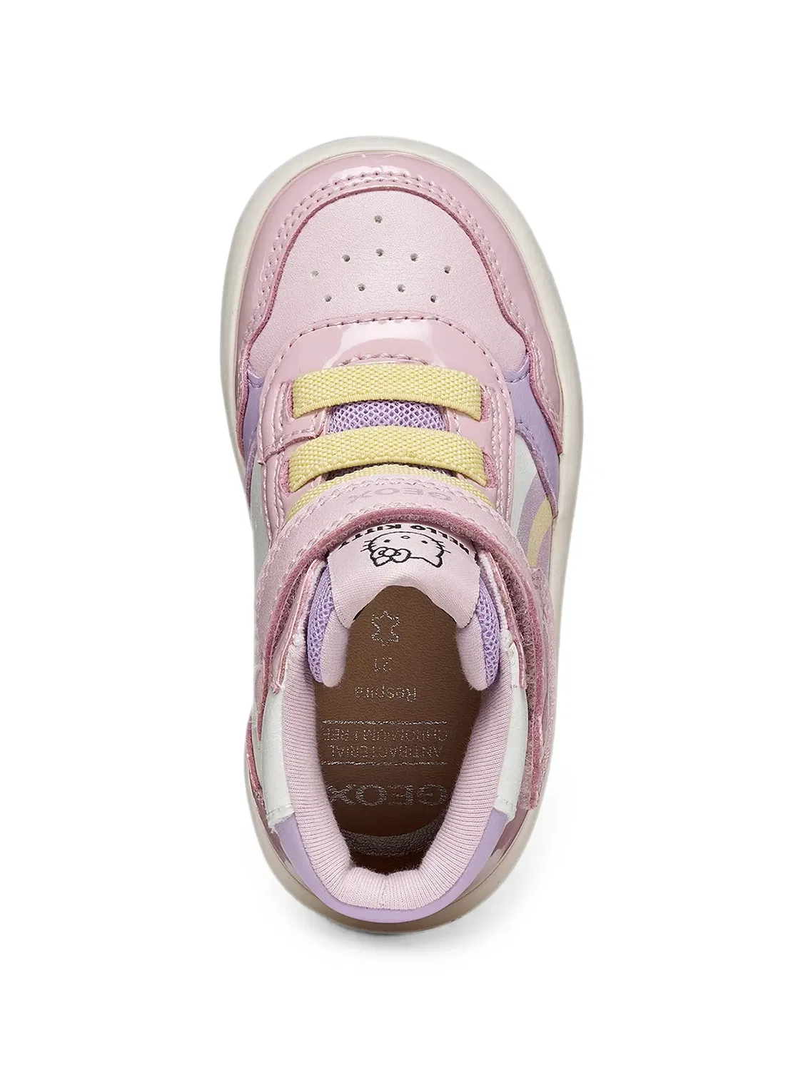 Кроссовки Sanrio Hello Kitty с высоким верхом Geox Kids, розовый — фото 4