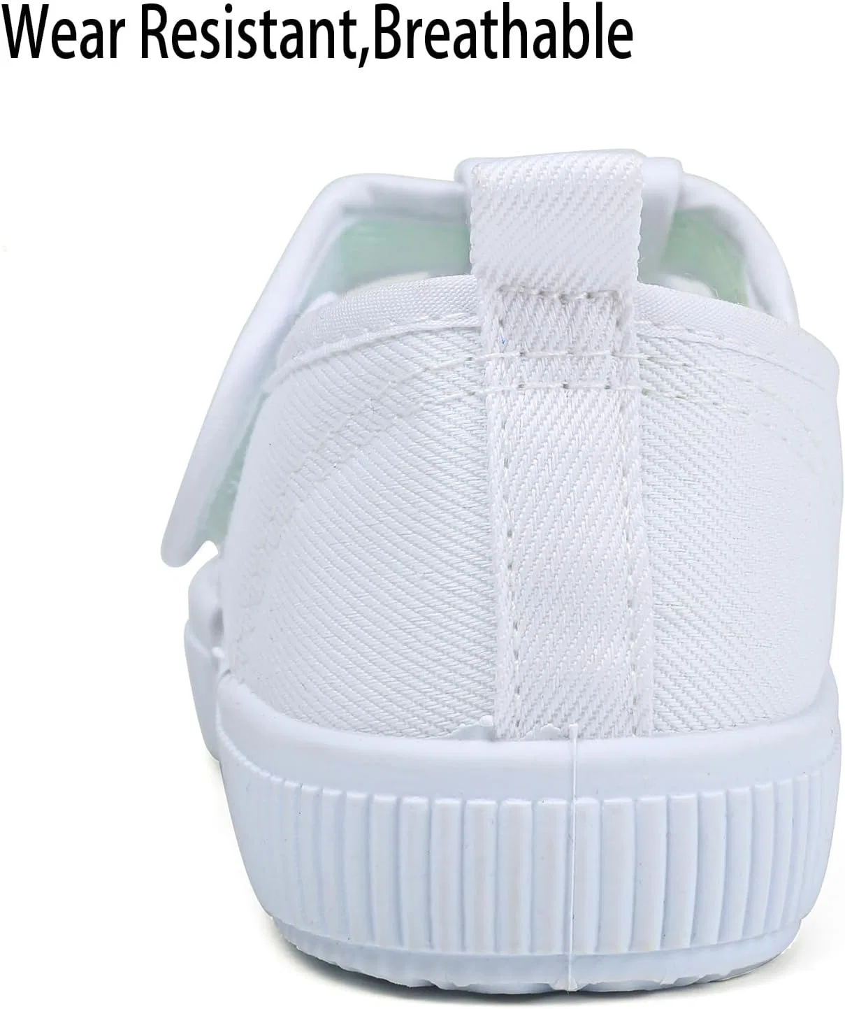 Детские кеды белые из холста Chaoslook, White — фото 4