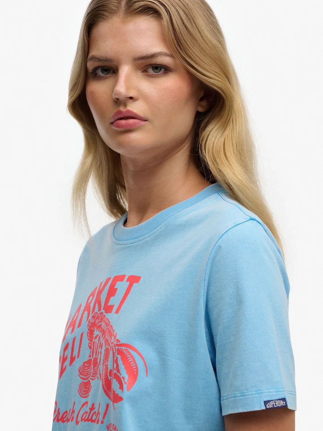 Футболка Relaxed Fit Roadside Trade Superdry, синий — фото 2