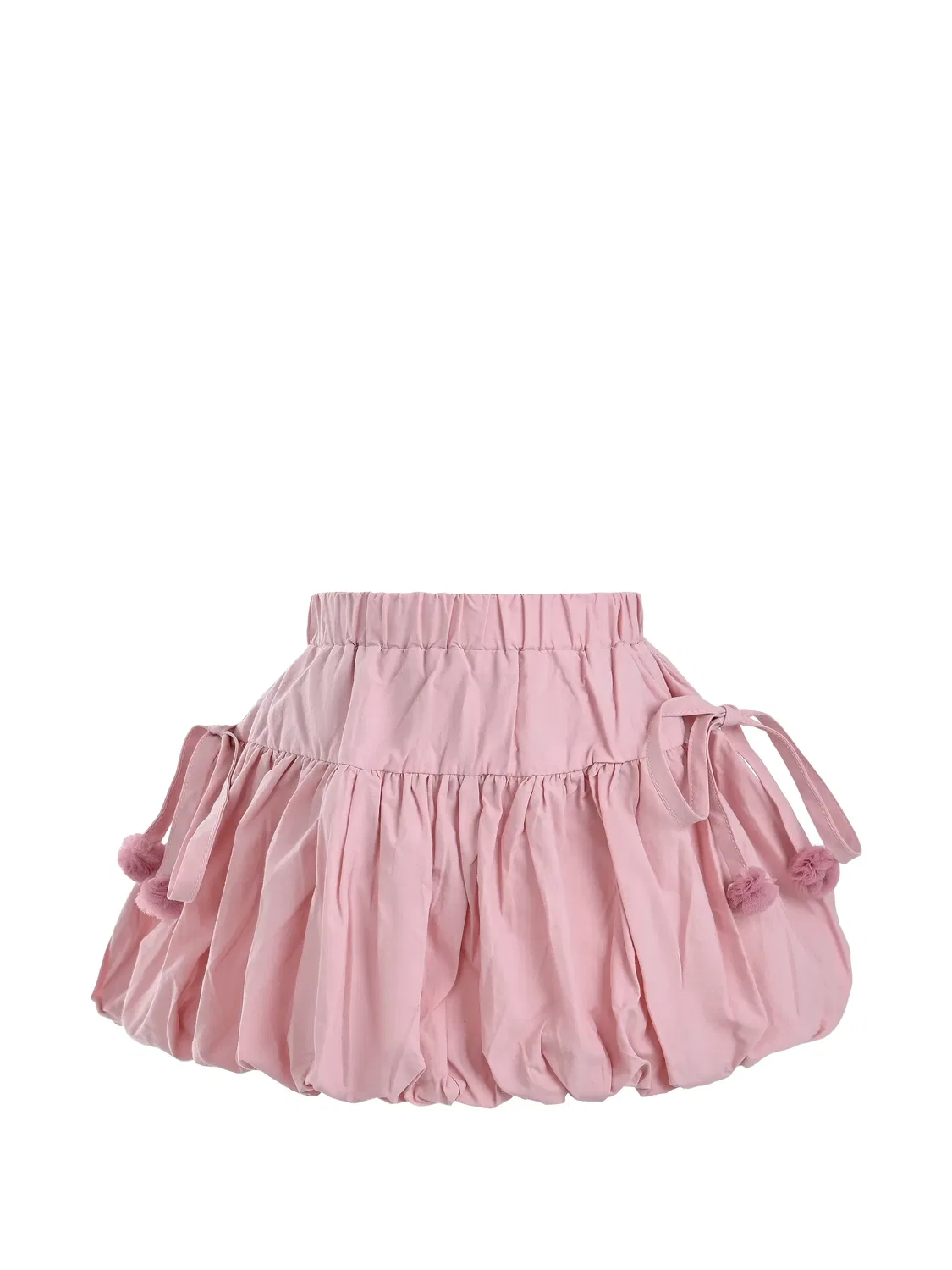 Комплект из топа и юбки с помпонами Mimi Tutu, нейтральные цвета — фото 4