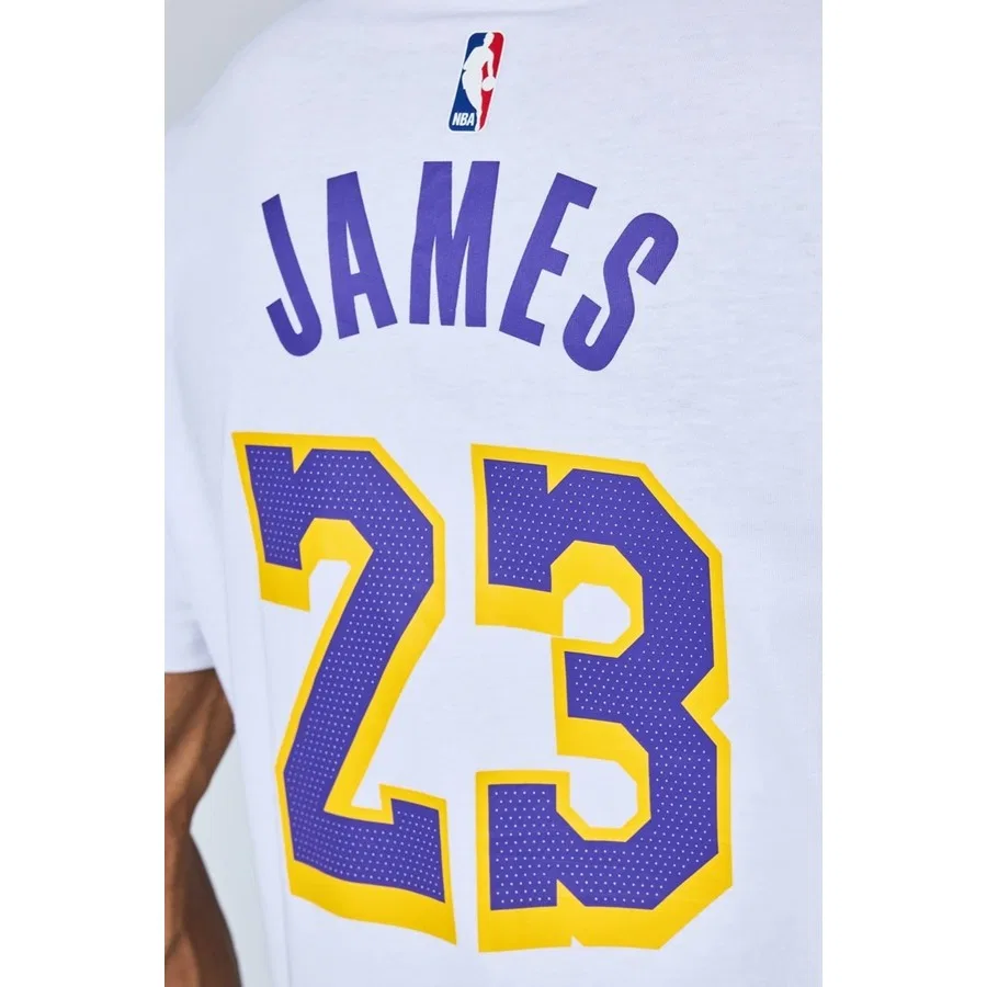 Футболка с графическим принтом Los Angeles Lakers Nike, Белый — фото 4