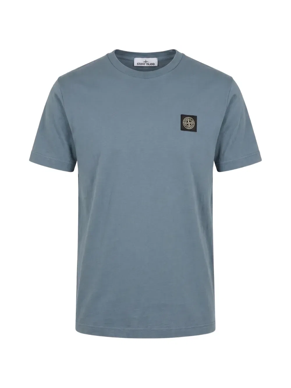Футболка хлопковая с нашивкой-логотипом Stone Island, синий