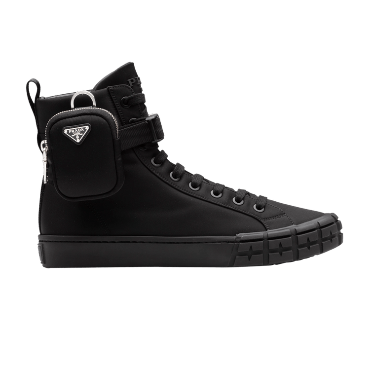 

Кроссовки Prada Wheel Re-Nylon High 'Black', черный