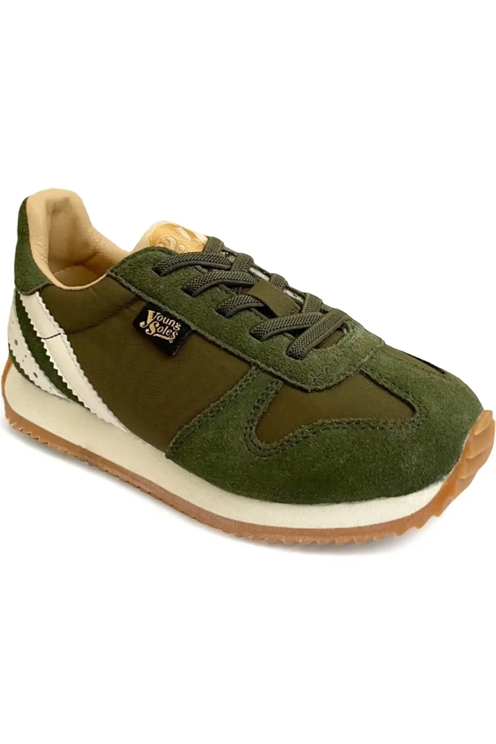 Детские кроссовки классические Keegan Young Soles, Olive