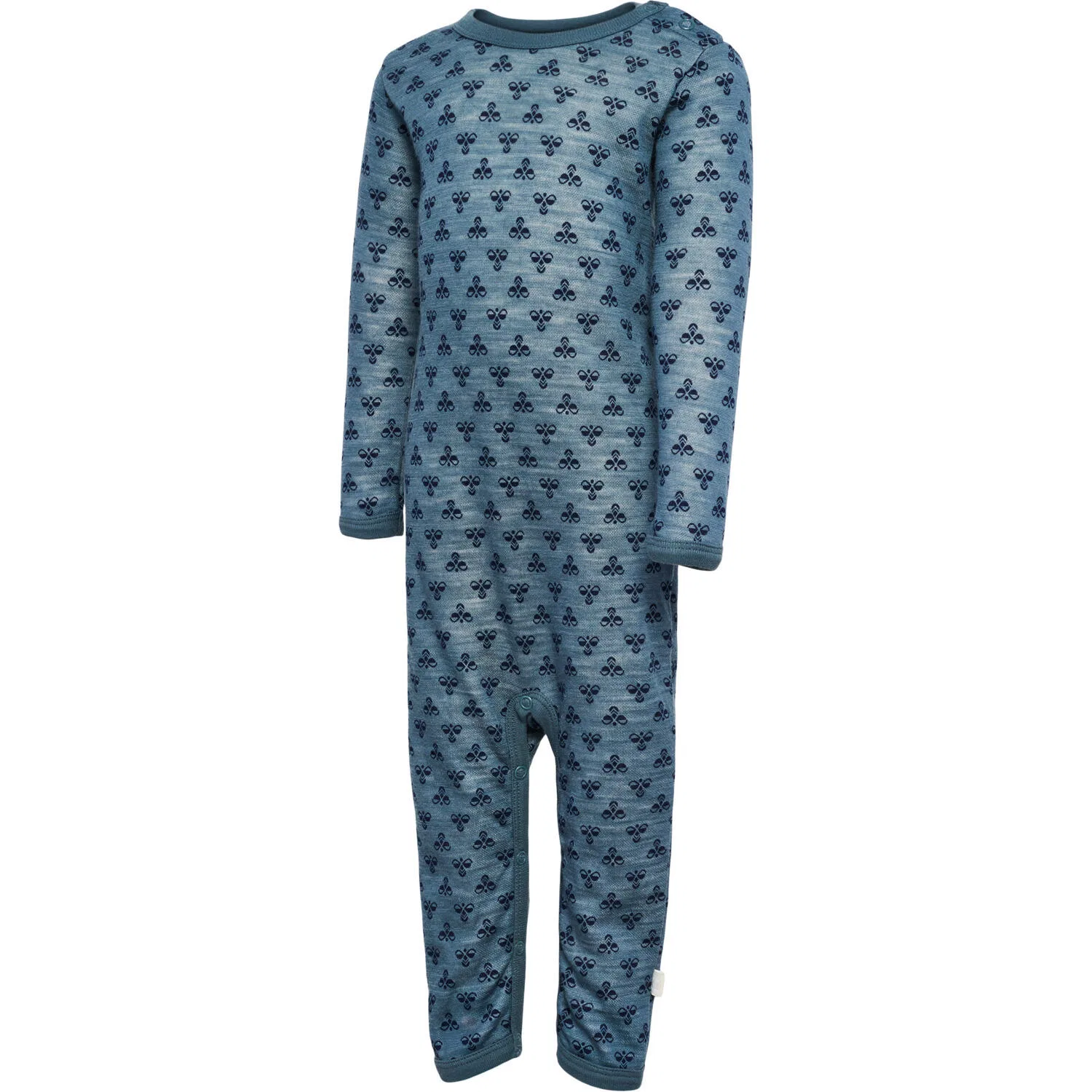 Детский боди с длинным рукавом для мальчиков Hummel Sonny, Blau Blaugrau Schwarz