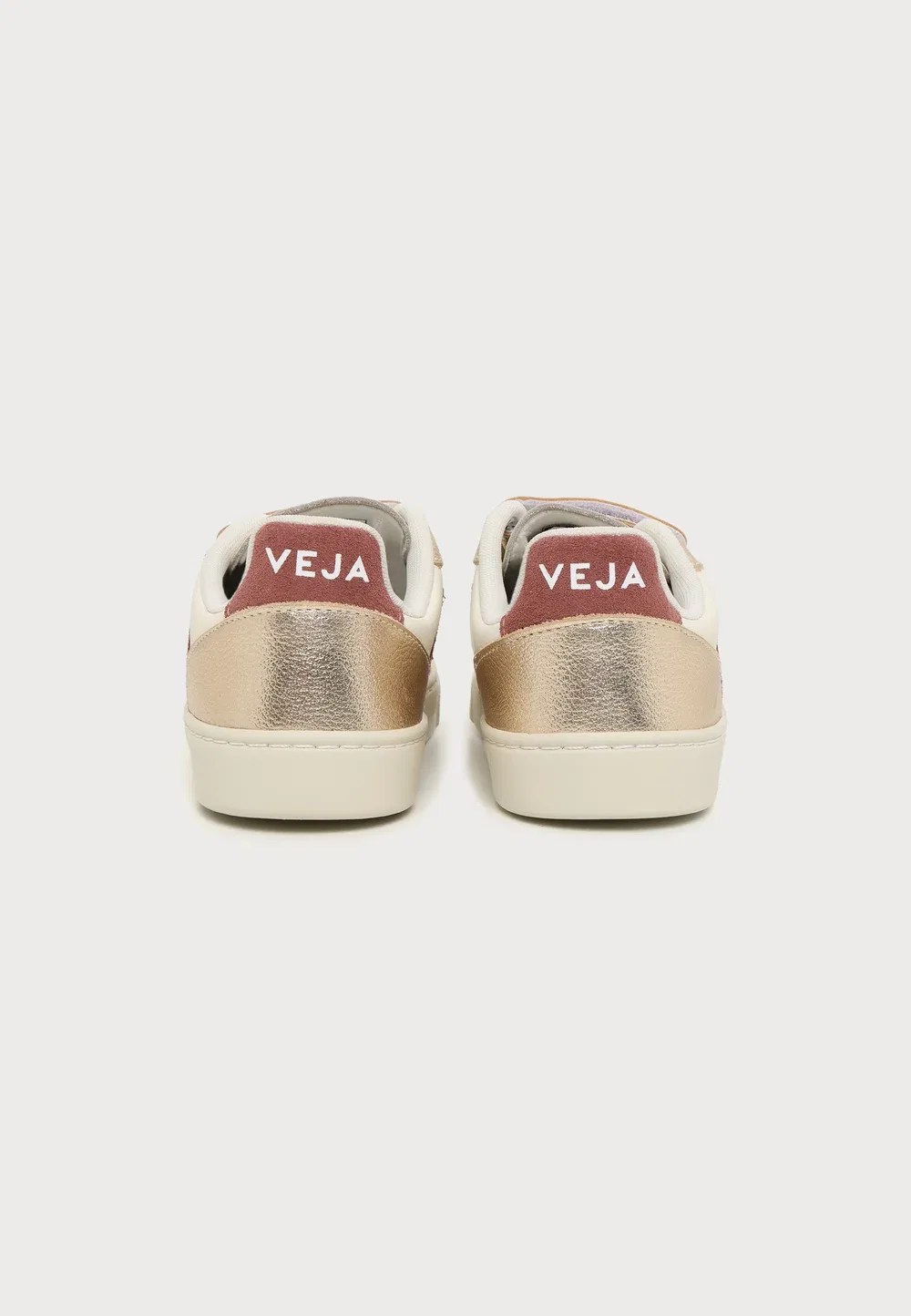 Кроссовки Small v-10 унисекс Veja, Pure Dried/Petale Platine — фото 3
