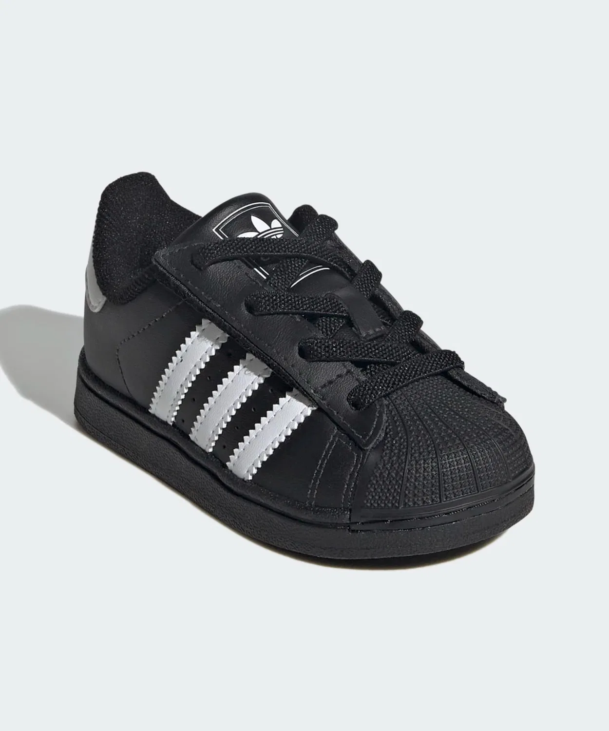 Детские кроссовки с эластичными шнурками Superstar II Comfort Closure Elastic Lace Shoes Kids Adidas, Black — фото 4