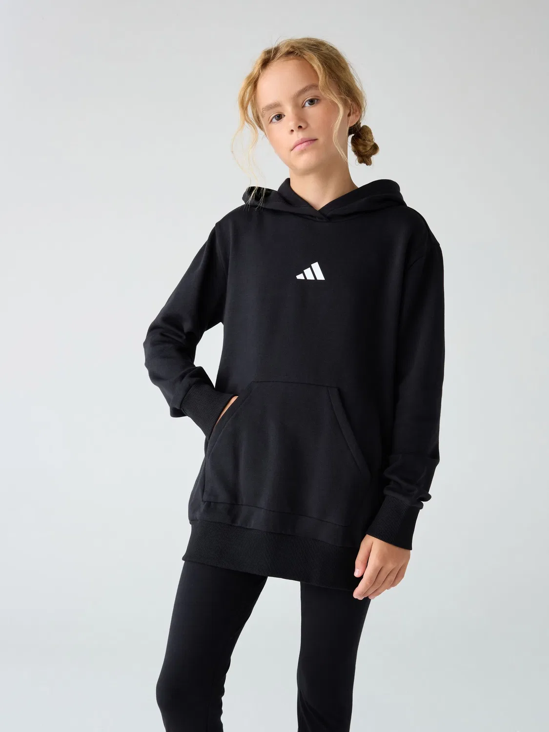 Спортивный костюм hoodie и leggings adidas, черный