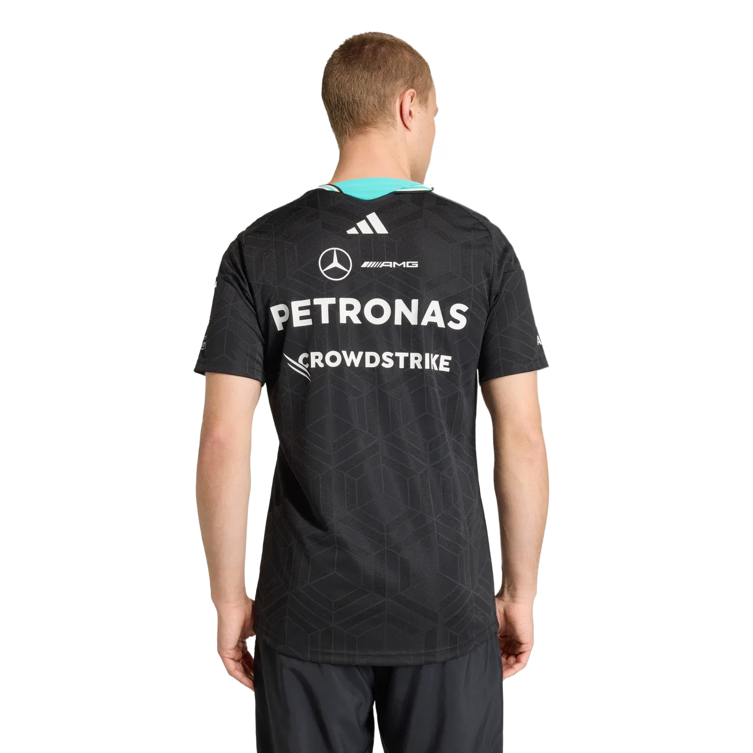 Мужская футболка с длинным рукавом Mercedes-AMG Petronas Formula 1 Team Adidas, черный — фото 3