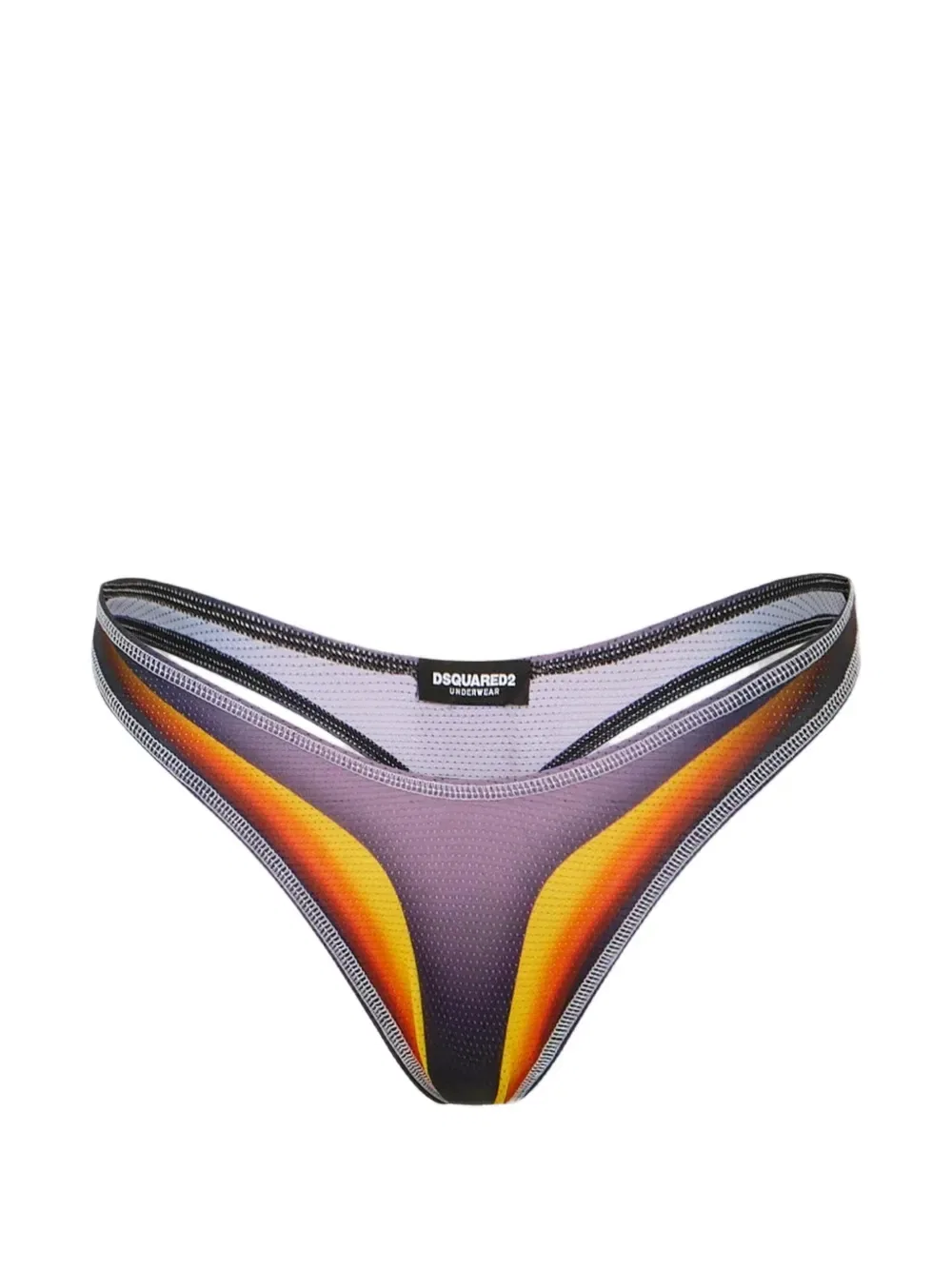 Трусы-стринги Ski Leaf с вырезами DSQUARED2, фиолетовый