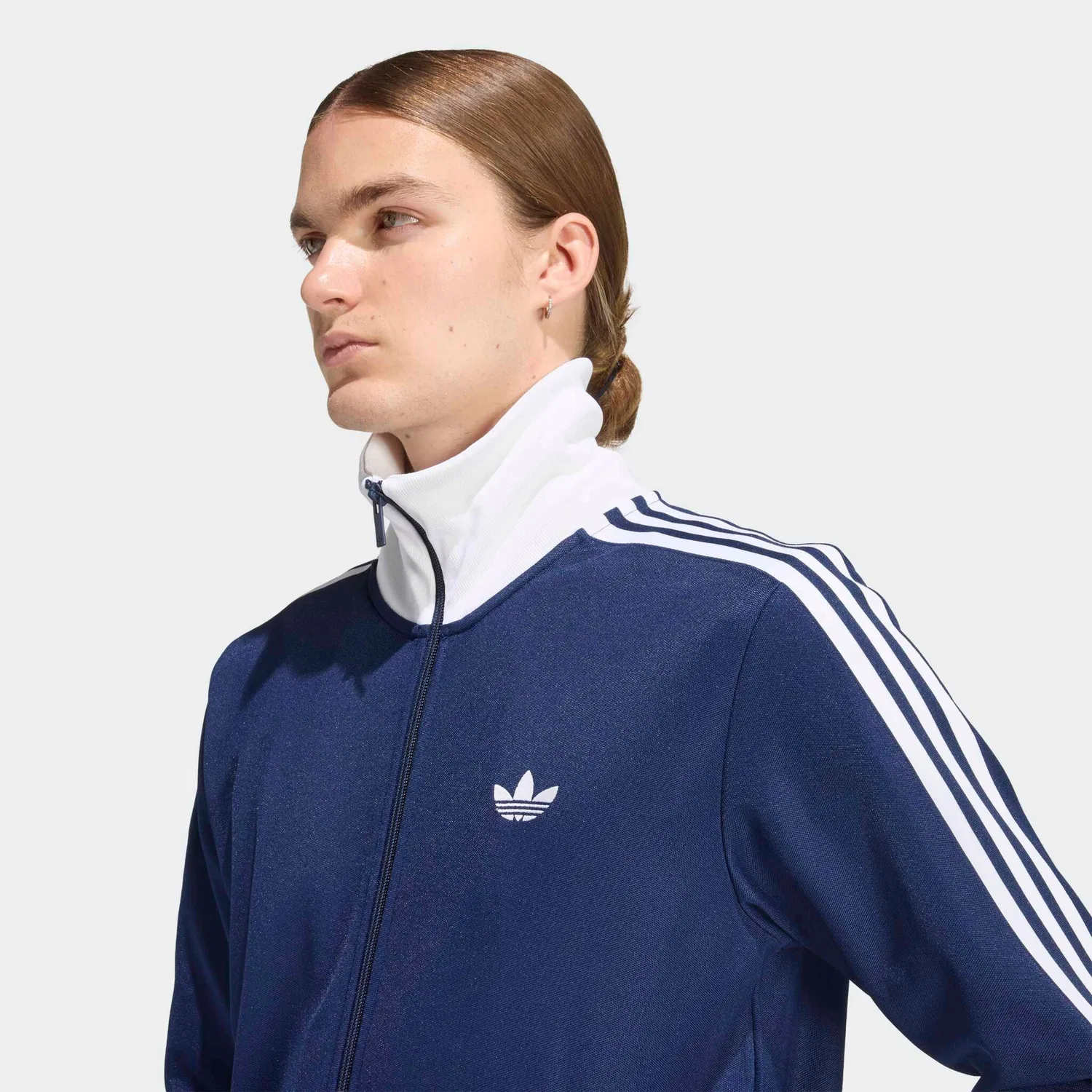 Мужская тренировочная куртка с воротником-стойкой Adidas Originals, Night Indigo — фото 3