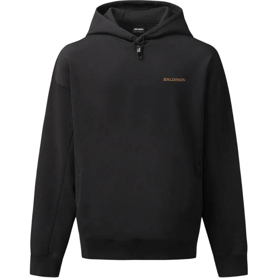 Детский свитшот с капюшоном UNI Sweatshirts SALOMON, черный