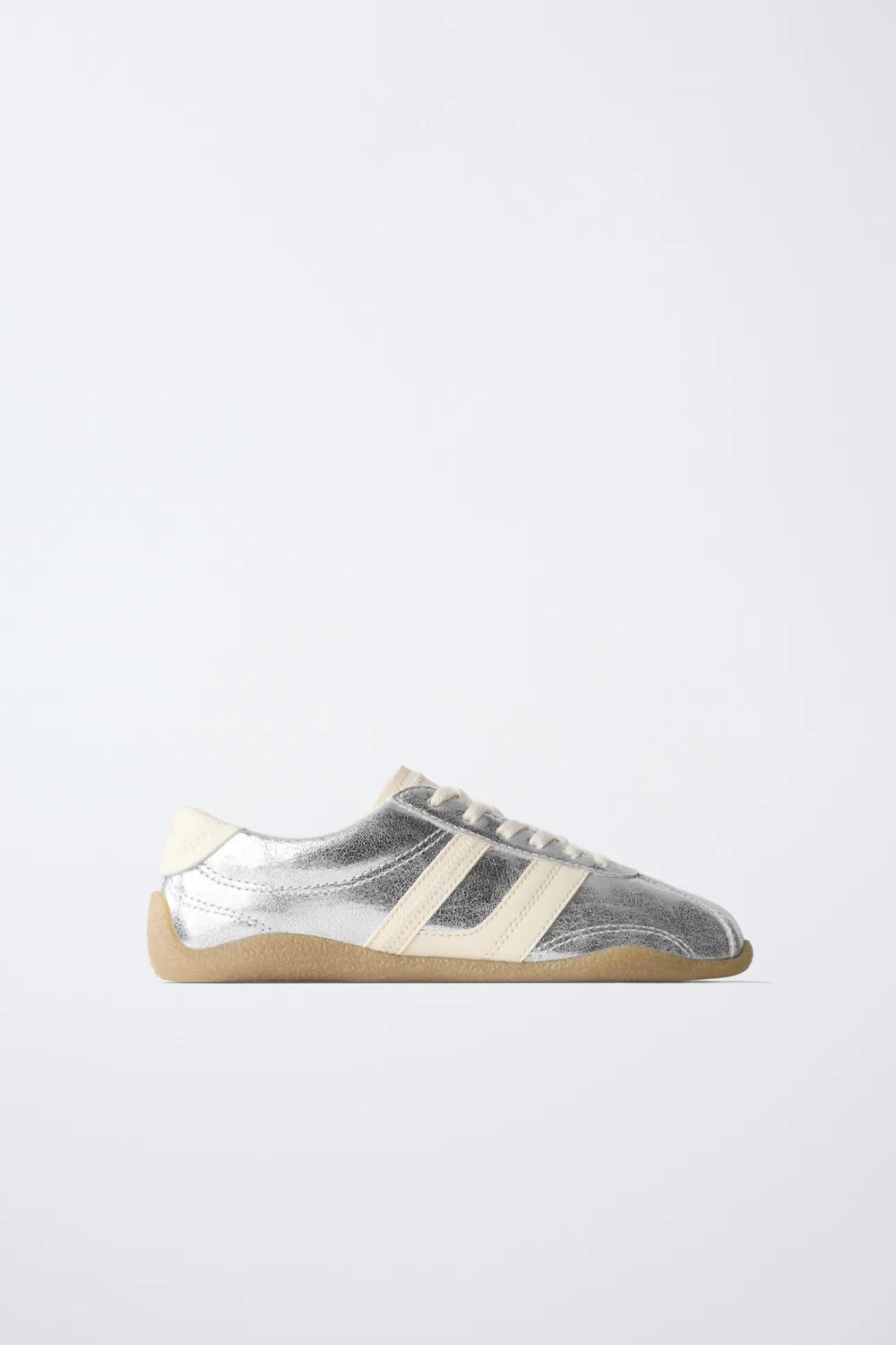 МЕТАЛЛИЧЕСКИЕ КРОССОВКИ ZARA, Silver