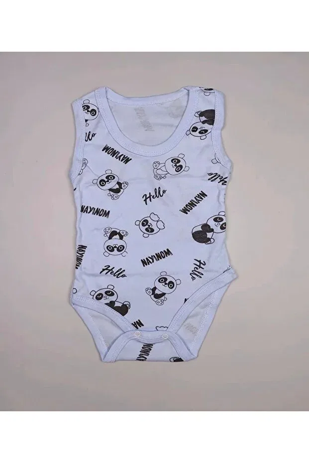 Детское боди без рукавов с принтом New season panda printed Sparrow Laurel, Bebemavi