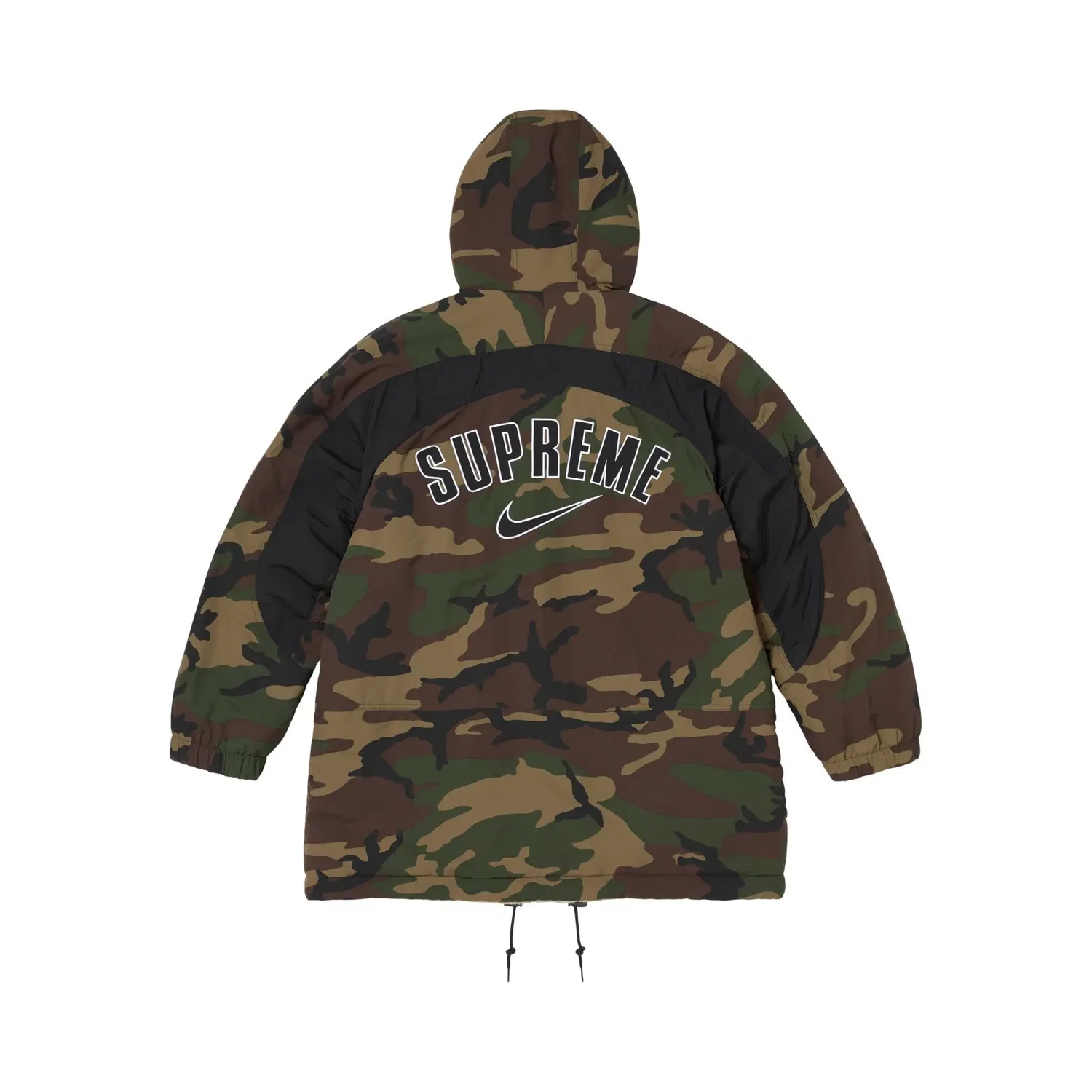 Парка двусторонняя x Nike Fur Woodland Camo Supreme, Green — фото 2
