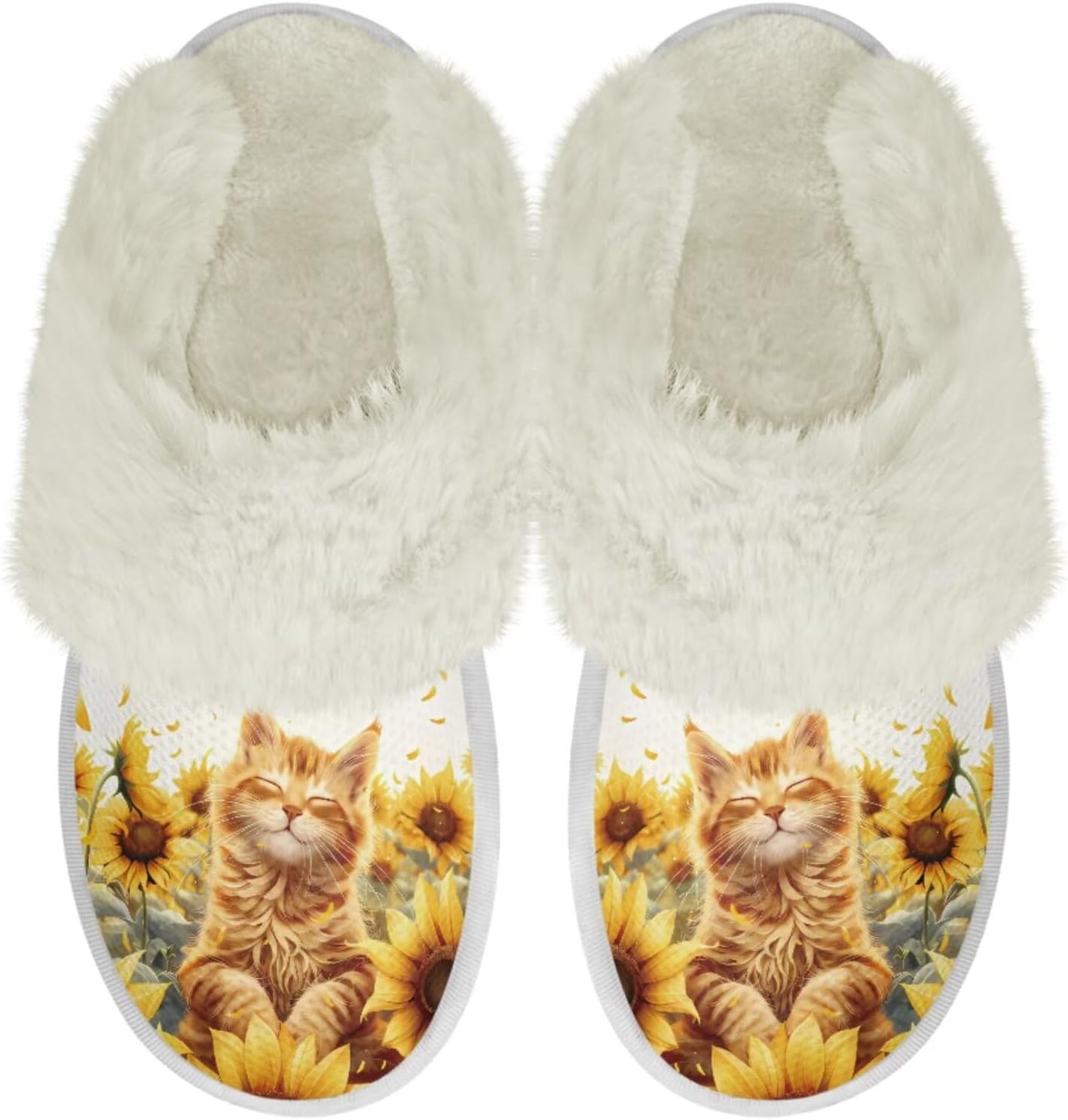 

Тапочки для дома Binienty для женщин и мужчин, мягкие плюшевые, для утепления дома, оранжевый