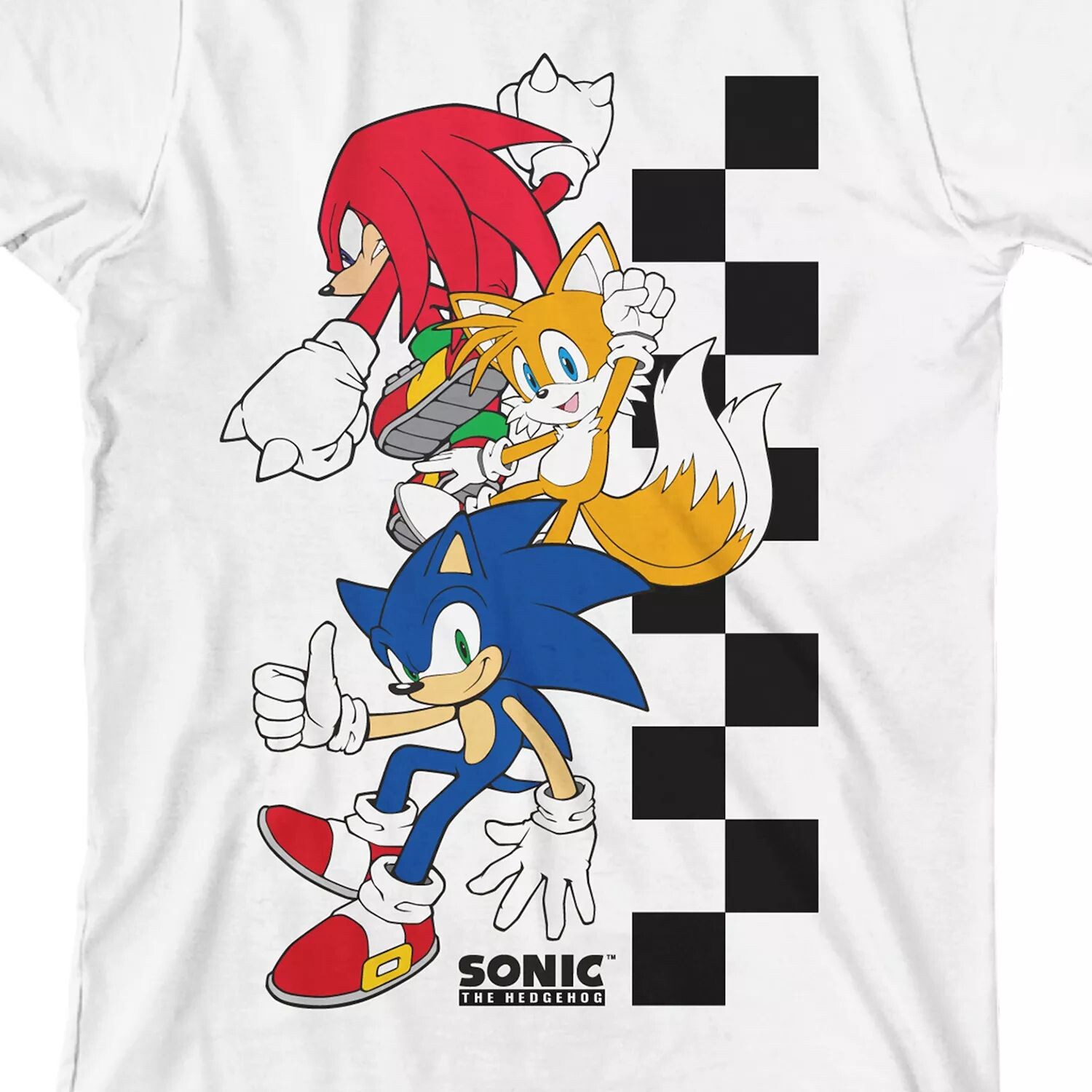 

Клетчатая футболка с рисунком Sonic The Hedgehog для мальчиков 8–20 лет Licensed Character
