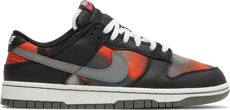 Кроссовки Nike Dunk Low 'Graffiti Pack - Black Red', черный - фото