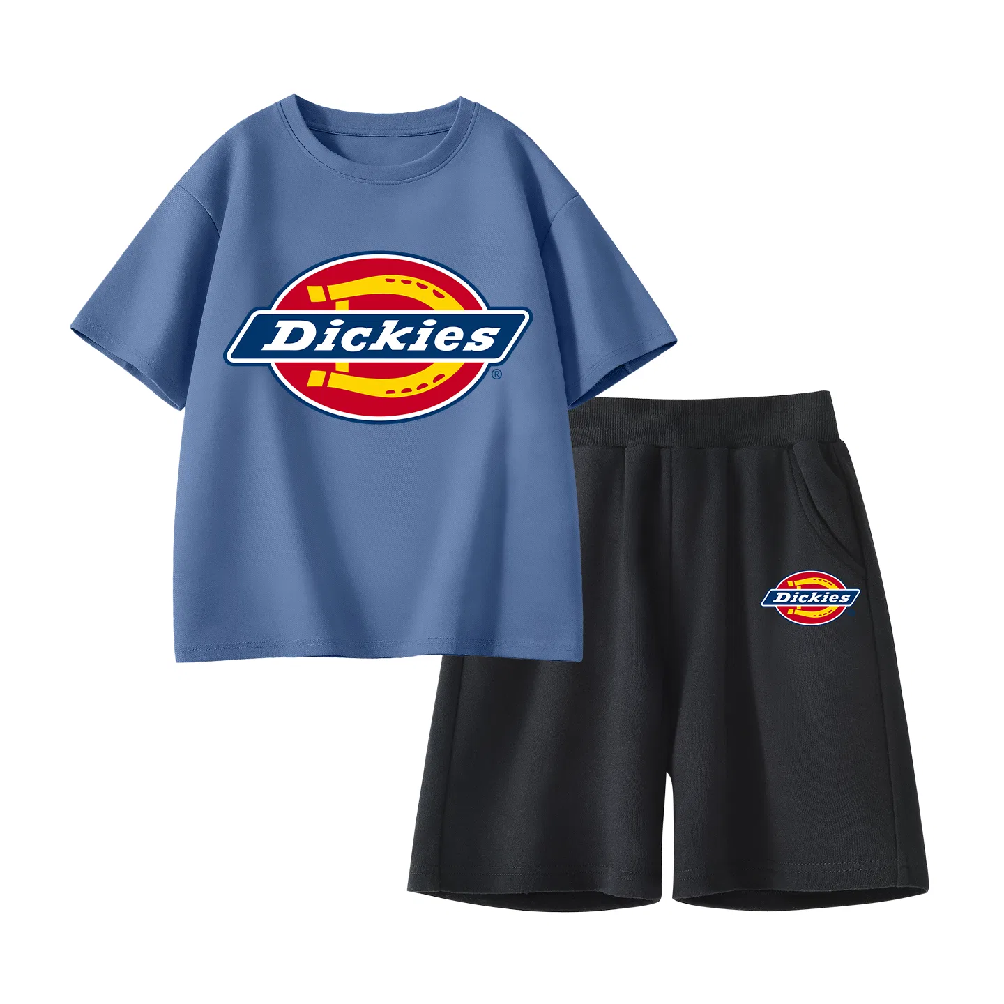 Детский спортивный комплект с круглым вырезом Dickies, Standard Indigo/Standard K Black