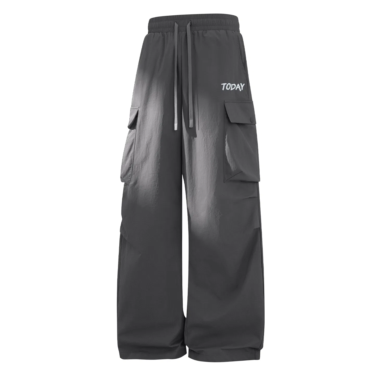 Детские карго-брюки Smooth Blue Graffiti Pants Logo MINISO, Dark Gray