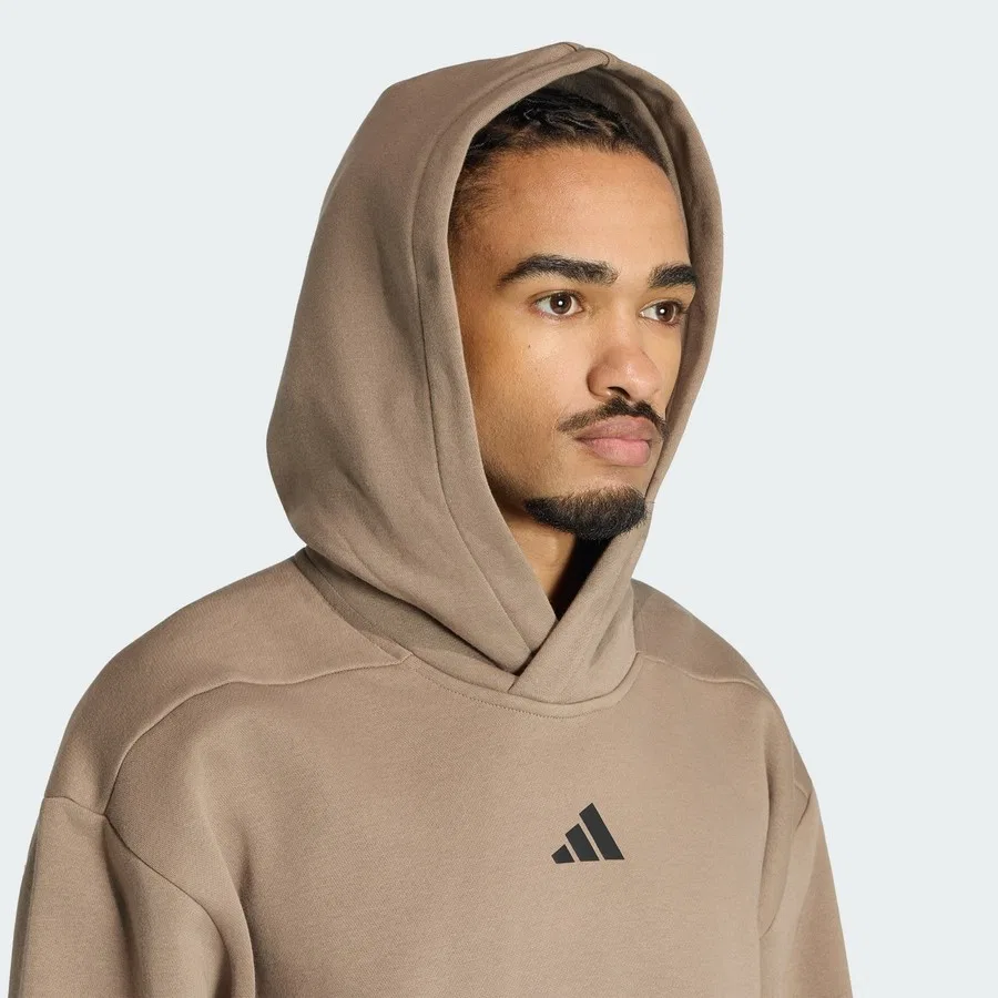 Худи с капюшоном оверсайз модель Performance KS1154 Primelift Workout adidas, Черный — фото 4