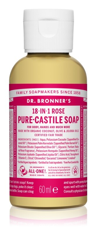 

Универсальное жидкое мыло Dr. Bronner’s Rose