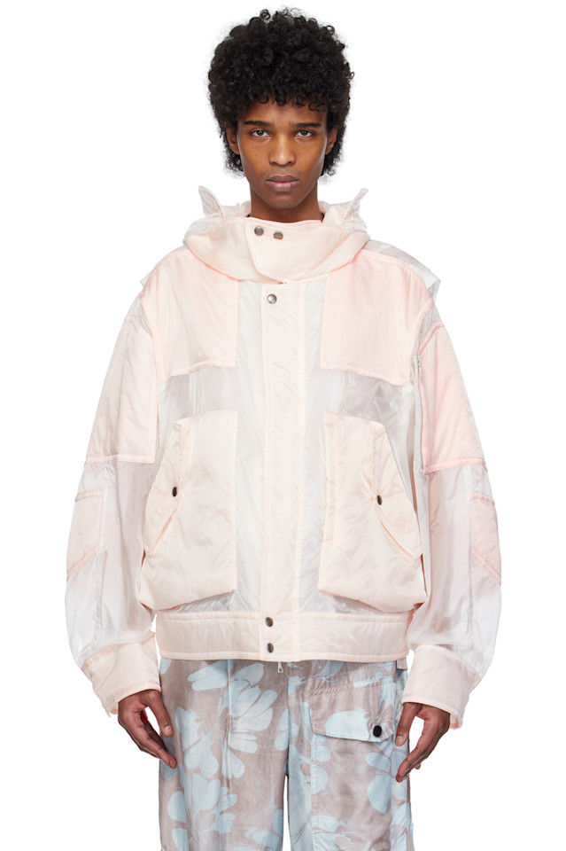 

Атласная куртка Dries Van Noten, цвет transparent