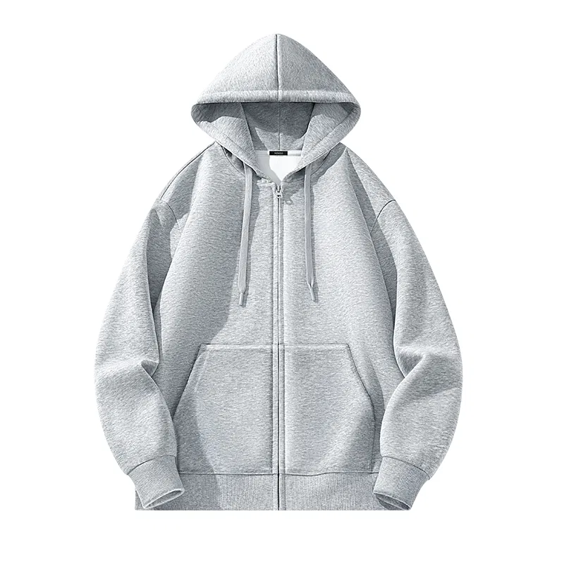 Детское худи с капюшоном Heavyweight Heather Gray Smooth Blue Graffiti Chest Logo MINISO, Heather Gray