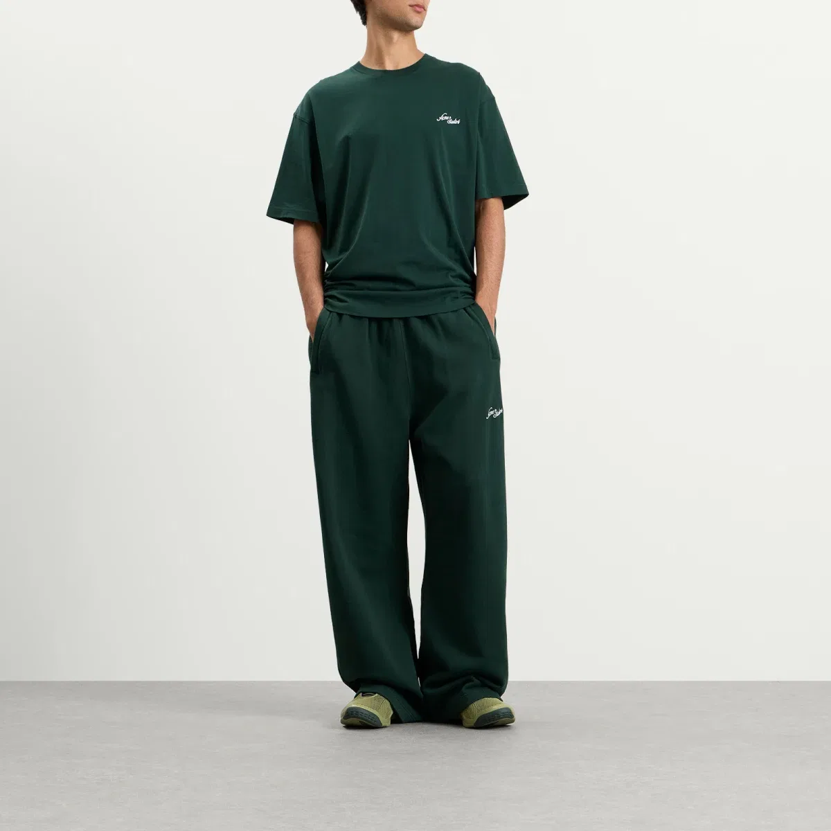 Спортивные штаны Prowsen u venice logo sweatpant Acne Studios, Dark Green — фото 4
