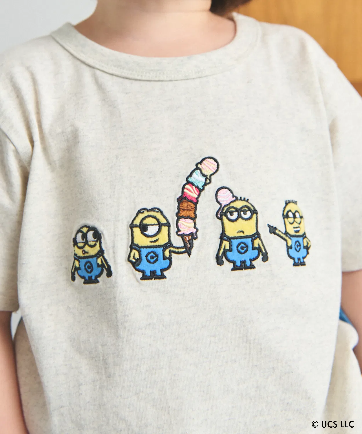 Детская футболка с принтом Minions Бренд petit main, Navy — фото 3