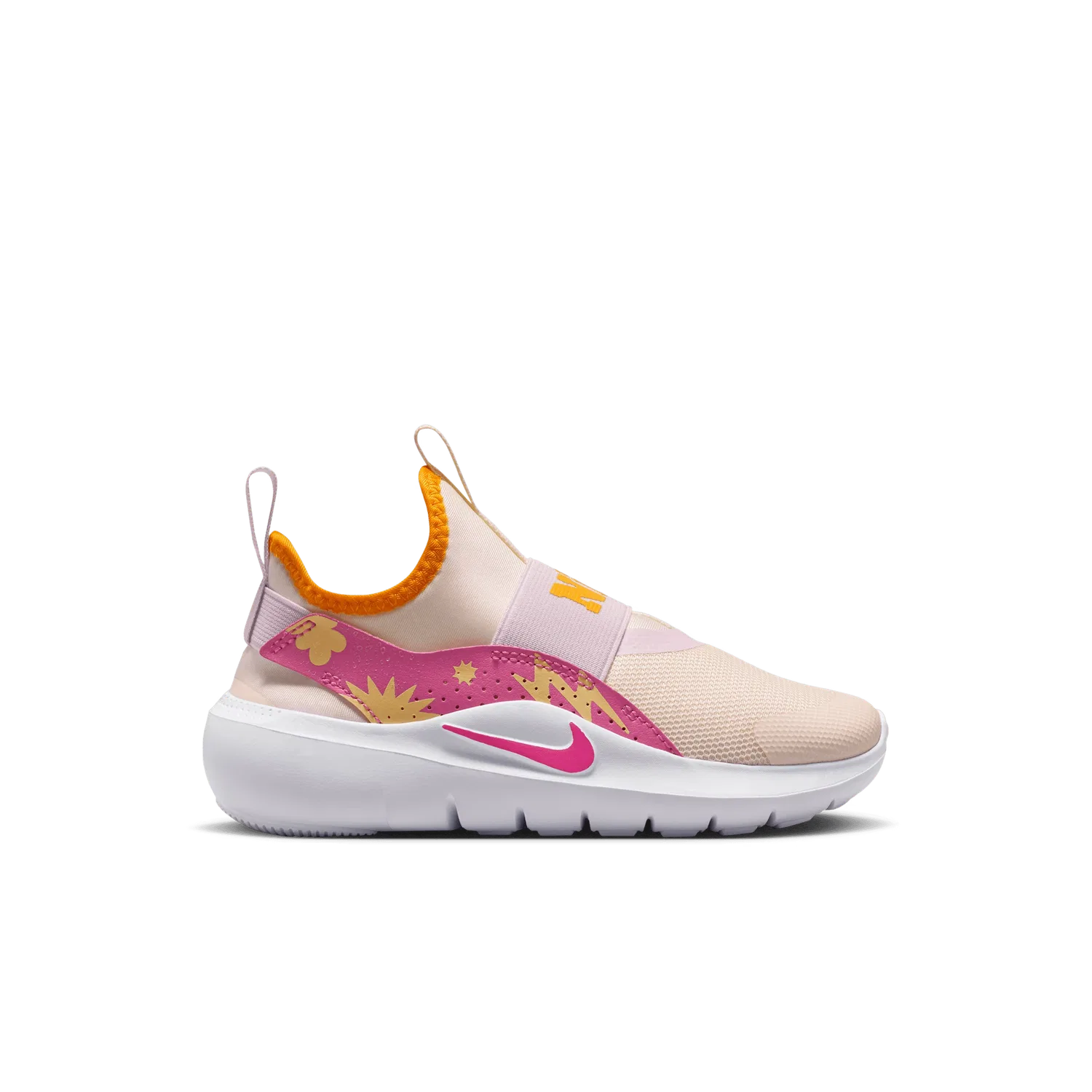Детские беговые кроссовки для девочек Flex Runner 4 SE PS Nike, бежевый