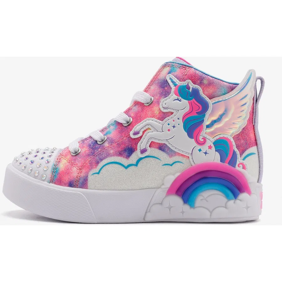 Кроссовки детские с подсветкой Twinkle Magic Skechers, Розовый