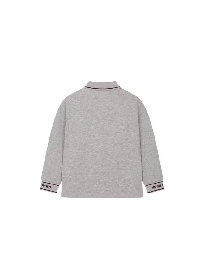 Лонгслив поло с длинным рукавом 25 new winter children's preppy style top Hush Puppies — фото 3
