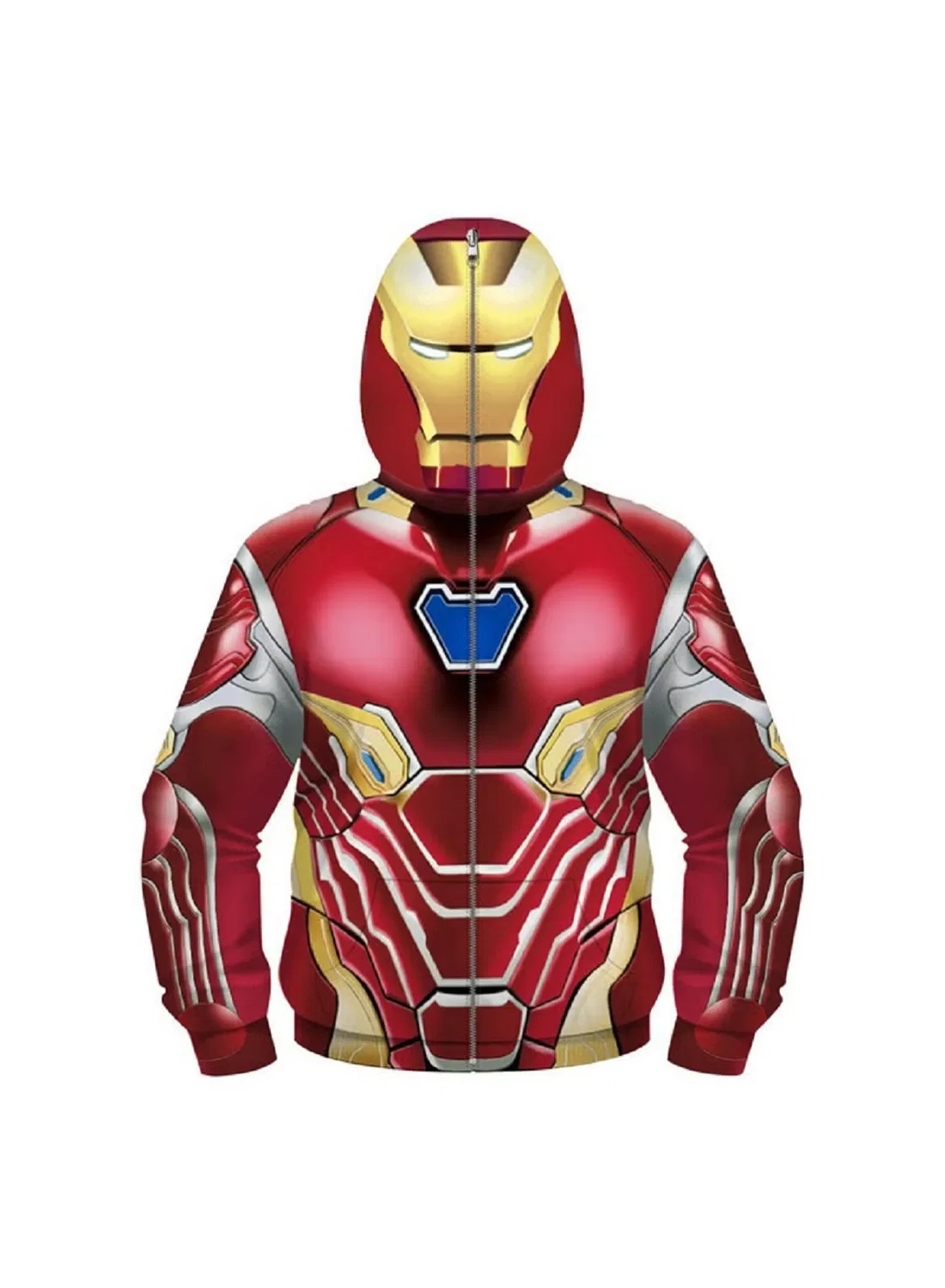 Свитшот с принтом Iron Man 3D Loquat, многоцветный