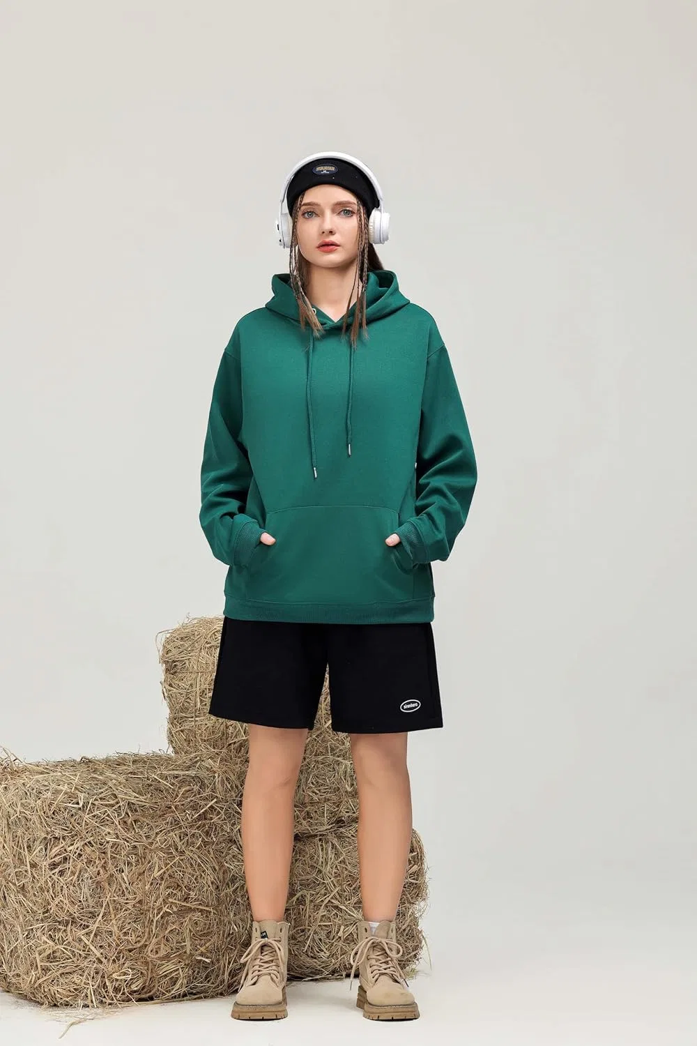 Мужская худи с принтом бабочки Unisex, Green-1 — фото 3