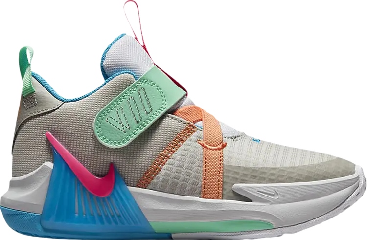 Кроссовки Nike LeBron Witness 7 PS 'Grey Fog Multi-Color', серый — фото 2