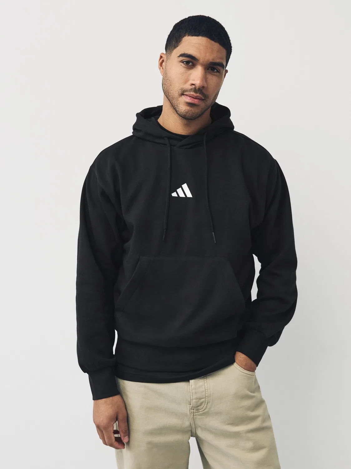 Худи с капюшоном, флис adidas Essentials Feelcozy, черный